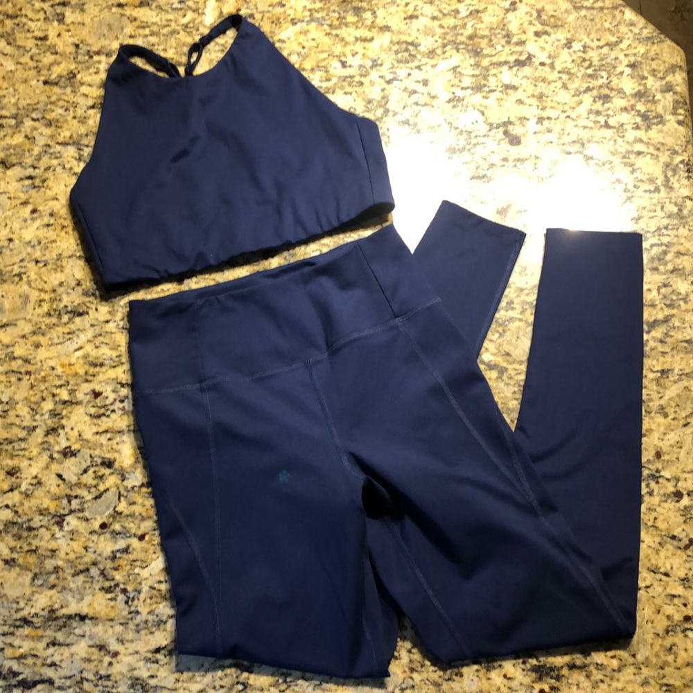 Girlfriend Collective sports bra and leggings set